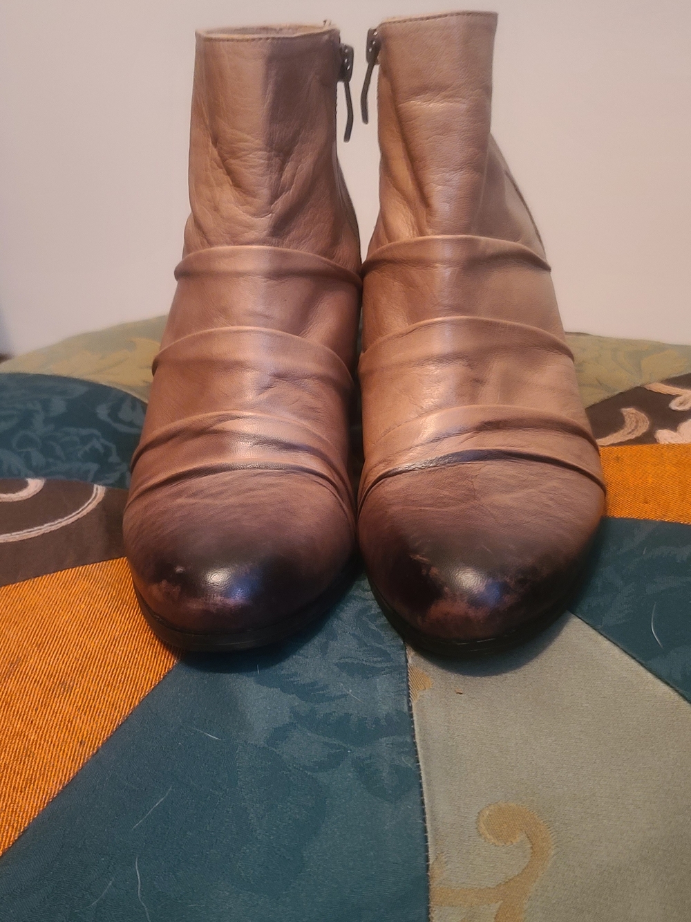 Vince Camuto Women's Ankle Boots in Brown - Classic Leather Zip Booties